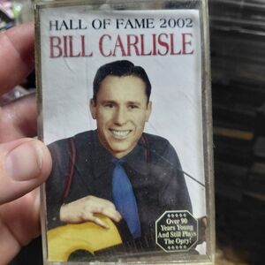 Bill Carlisle Hall of Fame 2002 Cassette - Blue/Black Artwork